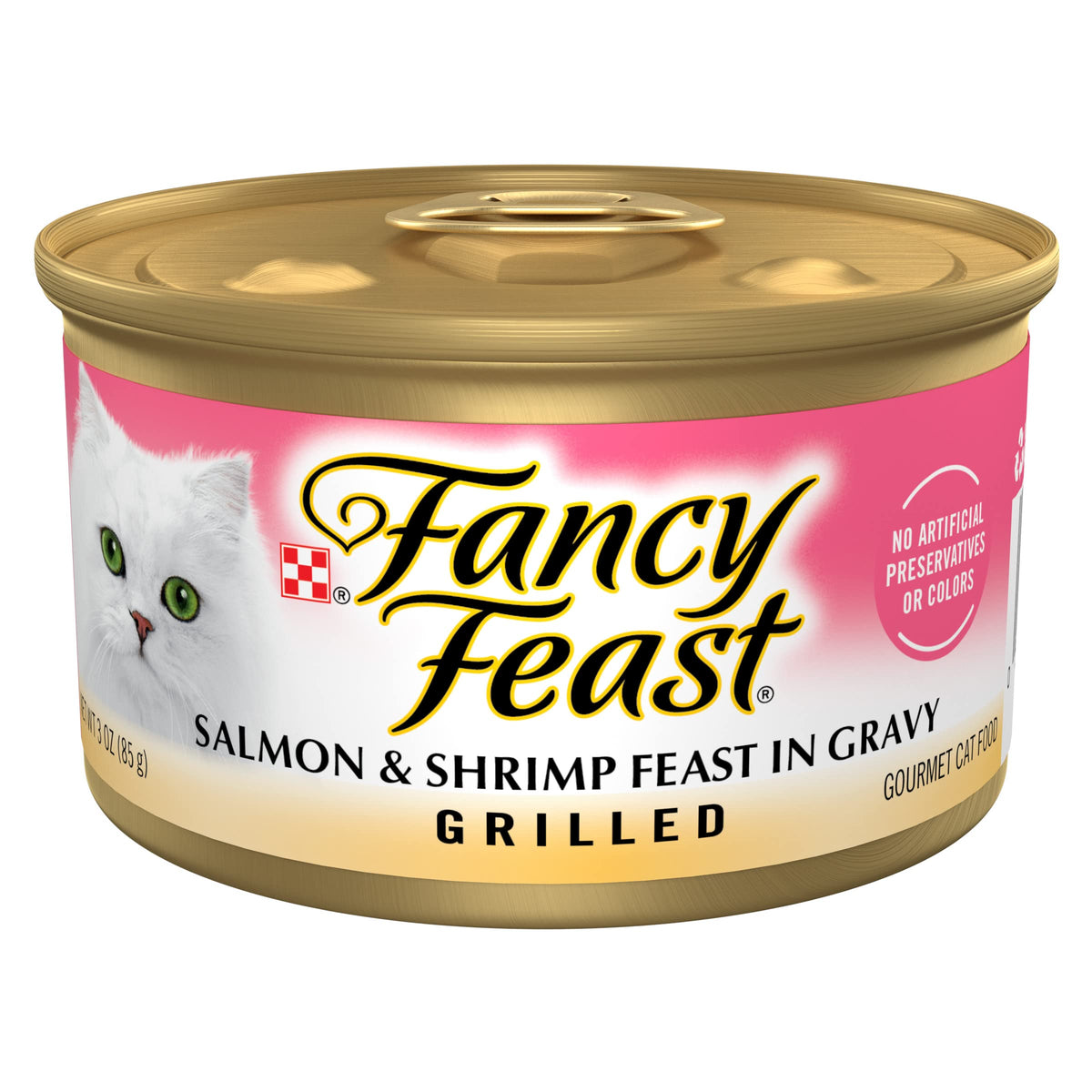 Purina Fancy Feast Gravy Lovers Poultry and Beef Grilled Gourmet Wet Cat Food Variety Pack - (Pack of 30) 3 oz. Cans