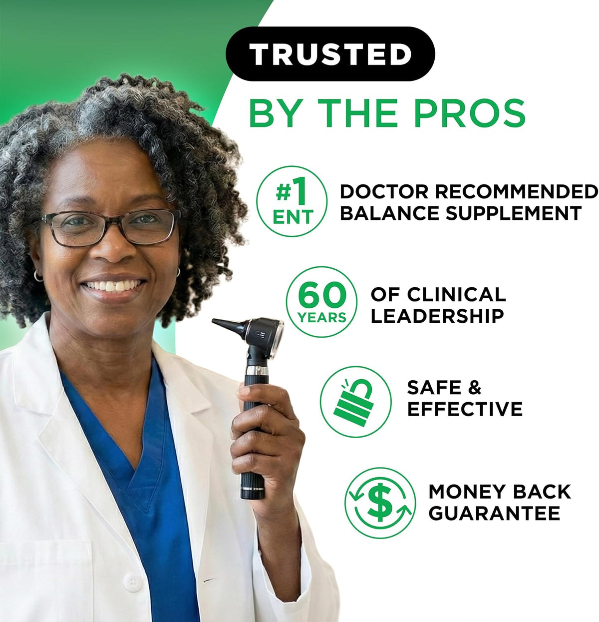 LIPO Balance Support Supplement for Dizziness & Vertigo - Inner Ear Health & Circulation Formula with Ginkgo Biloba, Vitamin D & B Complex - Supports Balance & Stability - 30 Ct