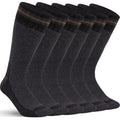 Alvada Mens Merino Wool Crew Socks Thermal and Warm Socks for Winter Work Hiking Running 3 Pairs