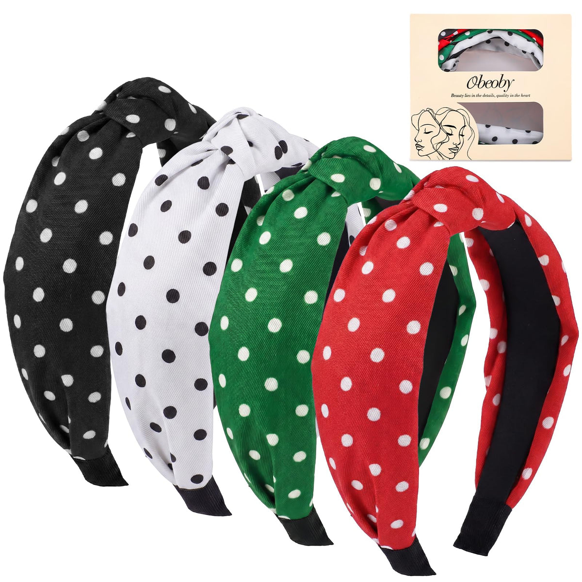 obeoby 8 Pack Halloween Headbands, Halloween Hair Accessories Gifts