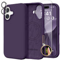 GolbinBox Magnetic for iPhone 16 Pro Max Case, Silicone Cover, Chalk Pink