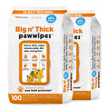 PETKIN Big N Thick PAW Wipes Dog and CAT Wipes