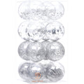 Sea Team 30-Pack Clear Christmas Ball Ornaments with Fillers, Champagne