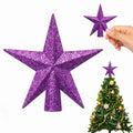 SUNEZLGO Mini Christmas Tree Topper, 3.35 Inch Small Star Treetop, Small Christmas Tree Top, Mini Christmas Tree Ornaments, Ornaments for Tree, Tree Star for Xmas Holiday Party Home Decoration