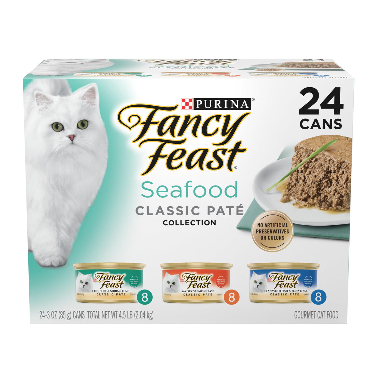 Purina Fancy Feast Gravy Lovers Poultry and Beef Grilled Gourmet Wet Cat Food Variety Pack - (Pack of 30) 3 oz. Cans