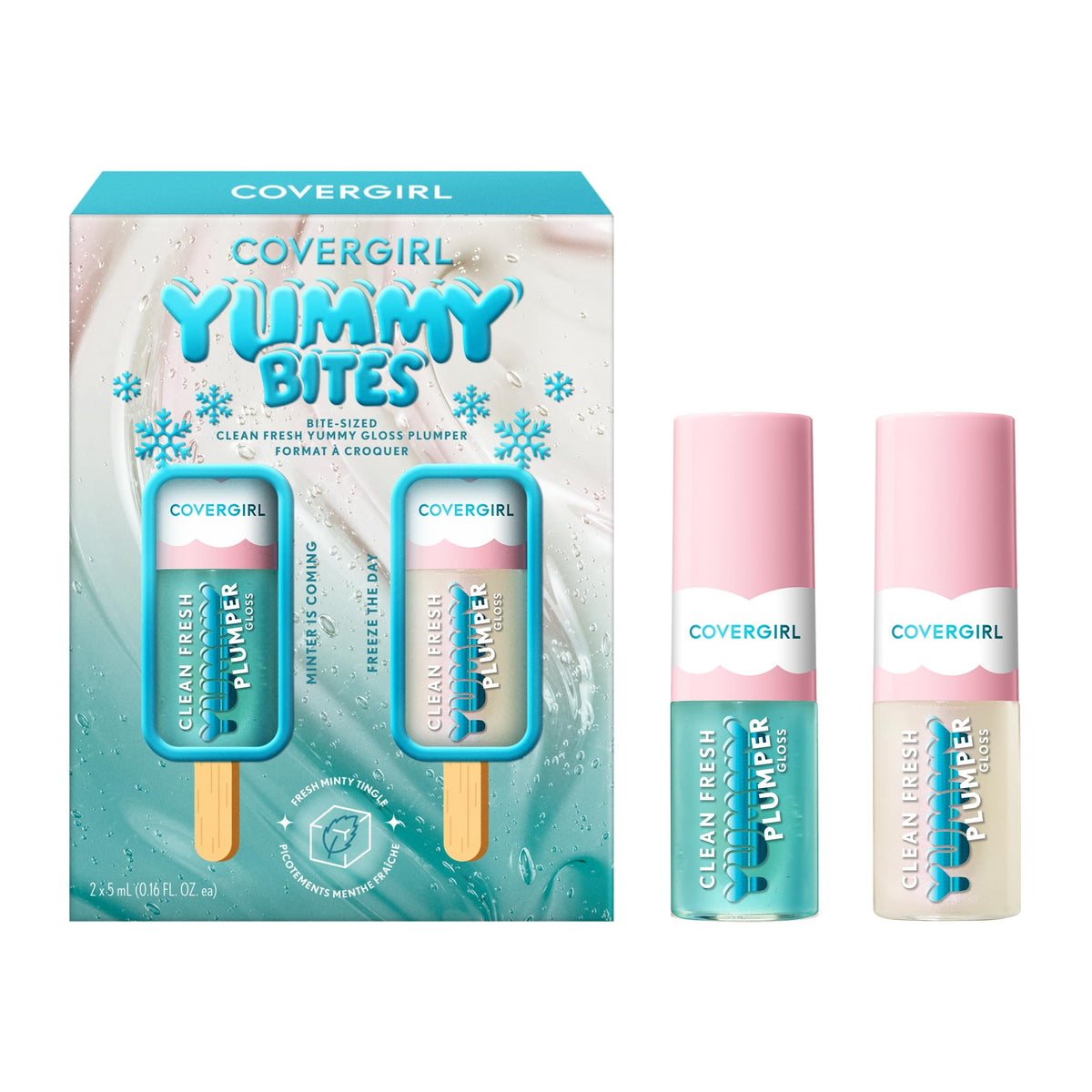 COVERGIRL Clean Fresh Yummy Lip Gloss, Sheer, Natural Scents, Vegan Formula - 120 Sunshine Rays, 0.33 fl oz