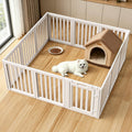 Dog Playpen, Clear Dog Pen, Dog Pen Indoor, Easy to Install and Remove Dog Play Pen, Puppy Playpen Suitable for Dogs, Cats,Dog Playpen Indoor (White, 23.6 inch Height, 8 Panels)