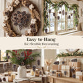 28 PCS Natural Pine Cones with Strings