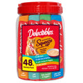 Delectables Squeeze Up Variety Pack, Creamy Squeezable Puree, Lickable Wet Cat Treats, Grain Free, No Added Fillers, No by-Products, No Added Preservatives, 0.5 Ounces Tube, 72 Tubes Total