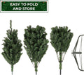 Casafield 7.5FT Realistic Green Spruce Unlit Artificial Holiday Christmas Tree with Sturdy Metal Stand