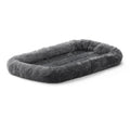 MidWest Homes for Pets QuietTime Dog Bed - White Fleece Bolster, Ultra-Soft and Machine Washable, Fits 42-Inch Crates and Carriers, for Large Breed Dogs