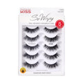 Kiss Looks So Natural, False Eyelashes, 'Multipack - 03', 10mm, Includes, Easy to Apply, Reusable Lash Clusters