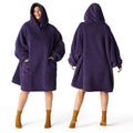 Bedsure Soft Wearable Blanket Hoodies for Women, Grey, Standard