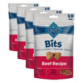 Blue Buffalo Bits Beef Soft & Chewy Dog Treats, Bite-Sized for Training, Made with Real Beef & Enhanced with DHA, Heart-Shaped Dog Treats, Made in the USA with Natural Ingredients, 19 oz.