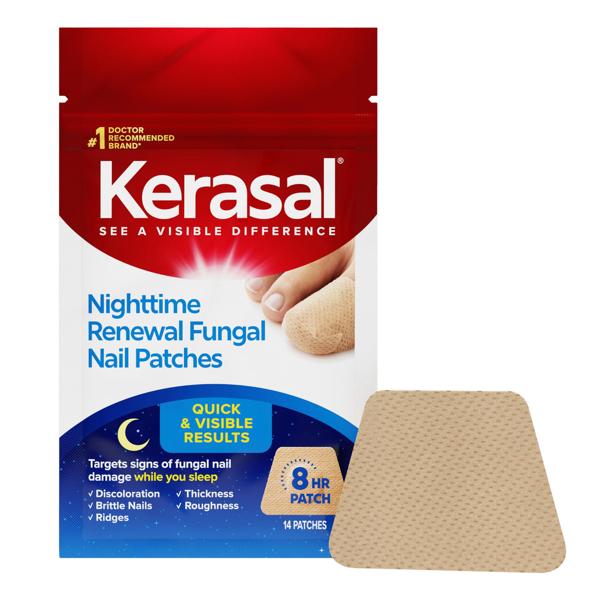 Kerasal Nail Renewal, Restorative Nail Repair for Damaged Nails, 0.33 fl oz (Packaging May Vary)