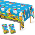 3 Pack Thanksgiving Tablecloths, 108" x 54" Disposable Turkey Table Cloth