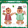 Lighted 2D Gingerbread Christmas Decorations, 2 Piece Gingerbread Man