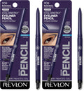 Revlon ColorStay Pencil Waterproof Eyeliner, Smudge-Proof, Eye Makeup with Built-In Sharpener, Long-Lasting, Matte Finish, 201 Black, 2 pack