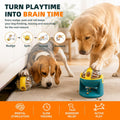 2-in-1 Dog Puzzle Toy, Interactive Treat Dispensing Ball