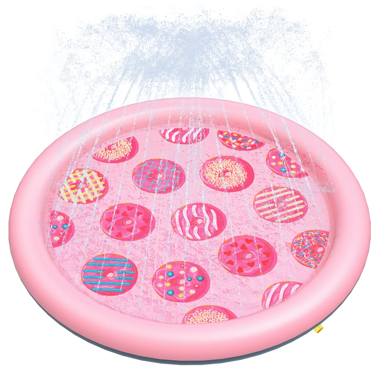 Peteast Dog Pool, Anti-Slip Splash Pad for Dogs, 67 in, Blue