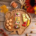Sliner Turkey Charcuterie Board Wooden Thanksgiving Serving Platter Tray