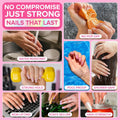 Super Strong Nail Glue for Press On Nails, Nail Tips & Acrylic Nails (8ml) NYK1 NailBond Brush On Glue for Press Ons, Tips & Acrylics - Long Lasting, Maximum Strength, Mess-Free Application