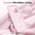 GolbinBox Magnetic for iPhone 16 Pro Max Case, Silicone Cover, Chalk Pink