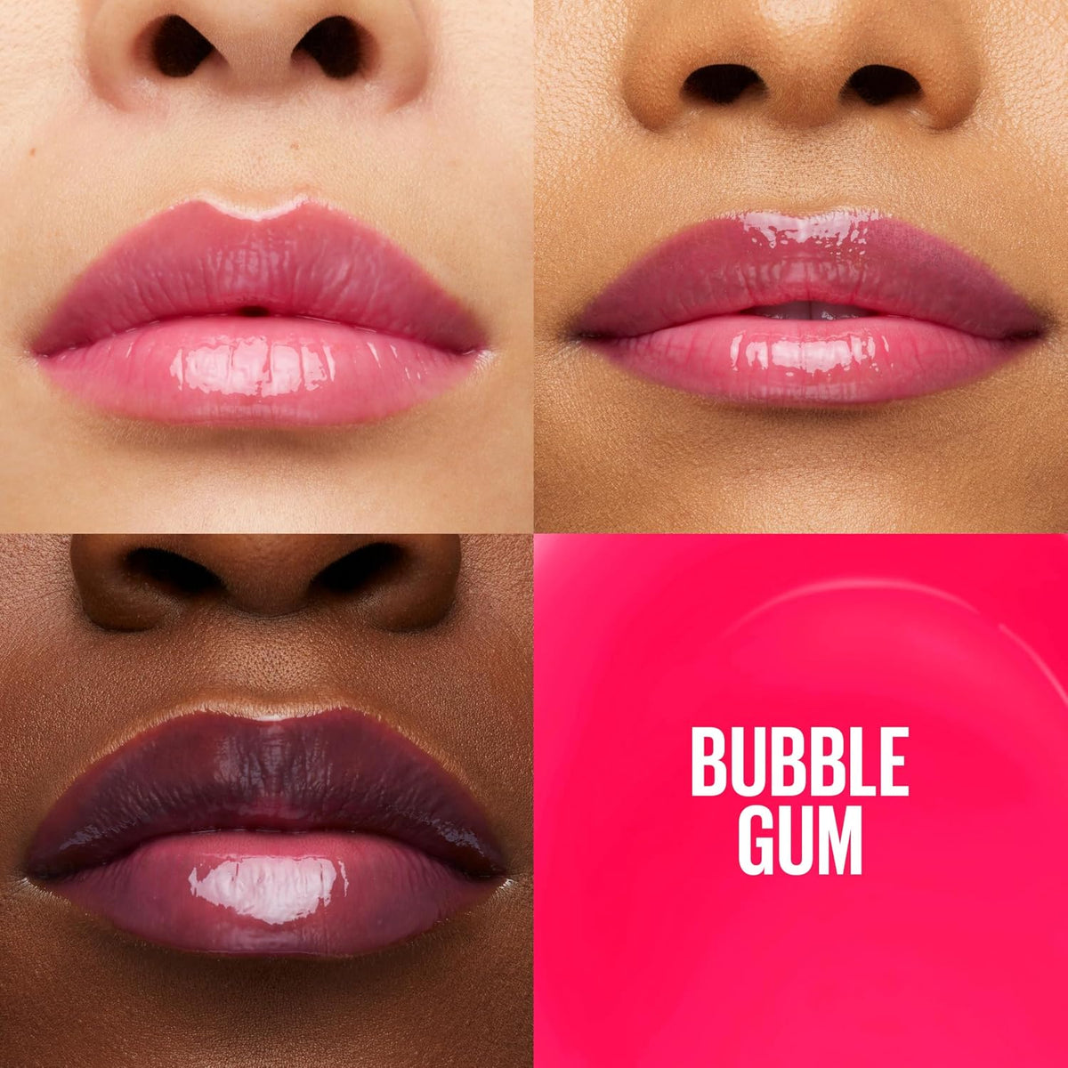 Maybelline New York Lifter Gloss Hydrating Lip Gloss with Hyaluronic Acid, Bubblegum, Sheer Bright Pink, 1 Count