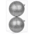 GnFlus Large Shatterproof Christmas Ball Ornaments, Red, 5.9" (2 Pcs), Classic Style, Hanging, Plastic, Christmas, Birthday, New Year, Anniversary, Valentine's Day
