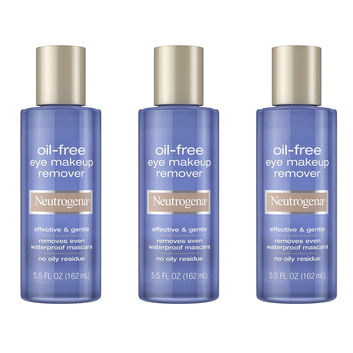 Neutrogena Gentle Oil-Free Eye Makeup Remover & Cleanser for Sensitive Eyes, Dissolves Waterproof Mascara, Non-Greasy Liquid Makeup Remover, Dermatologist & Ophthalmologist Tested, 8 fl. oz
