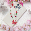cioatu 4 Pieces Cute Phone Charms Beaded Phone Strap Aesthetic Y2K CellPhone Keychain Cute Bear Butterfly Heart Cool PhoneCharm for Bag Keychain Airpods Camera Pendants Decor