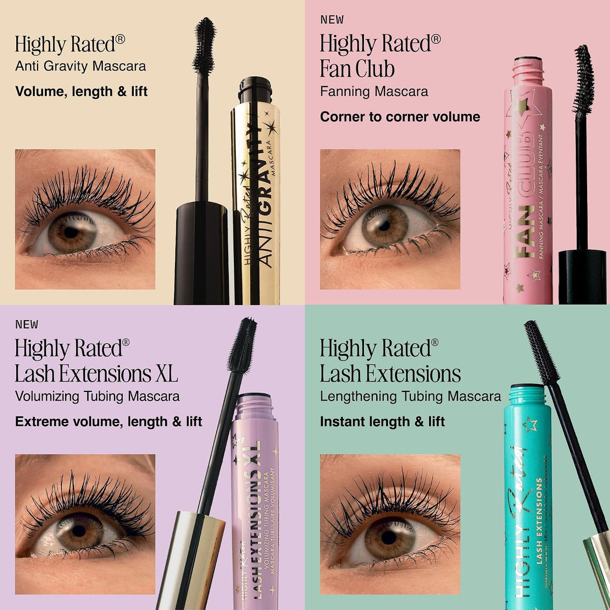 Milani Highly Rated Lash Extensions XL Volumizing Tubing Mascara - Extreme Volume Length and Lift - Black - 24 Hour Wear - 1 Count