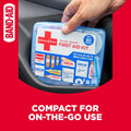 BAND-AID Brand Travel Ready Portable First Aid Kit, 80 Piece