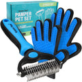 Maxpower Planet Original Pet Grooming Rake - Double-Sided Deshedding Dematting Tool, Undercoat Rake for Dogs & Cats, Extra-Wide Dog Grooming Brush & Deshedder Comb for Long Hair, Reduces Shedding 95%