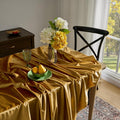 Christmas Gold Velvet Table Cloth Rectangle Table Fall French Table Cloth