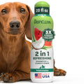 TropiClean 2-in-1 Dog Shampoo and Conditioner, Moisturizing Dog Detangler, Puppy Safe, Made in the USA, Papaya Scent, Cat & Kitten Safe, 20oz.