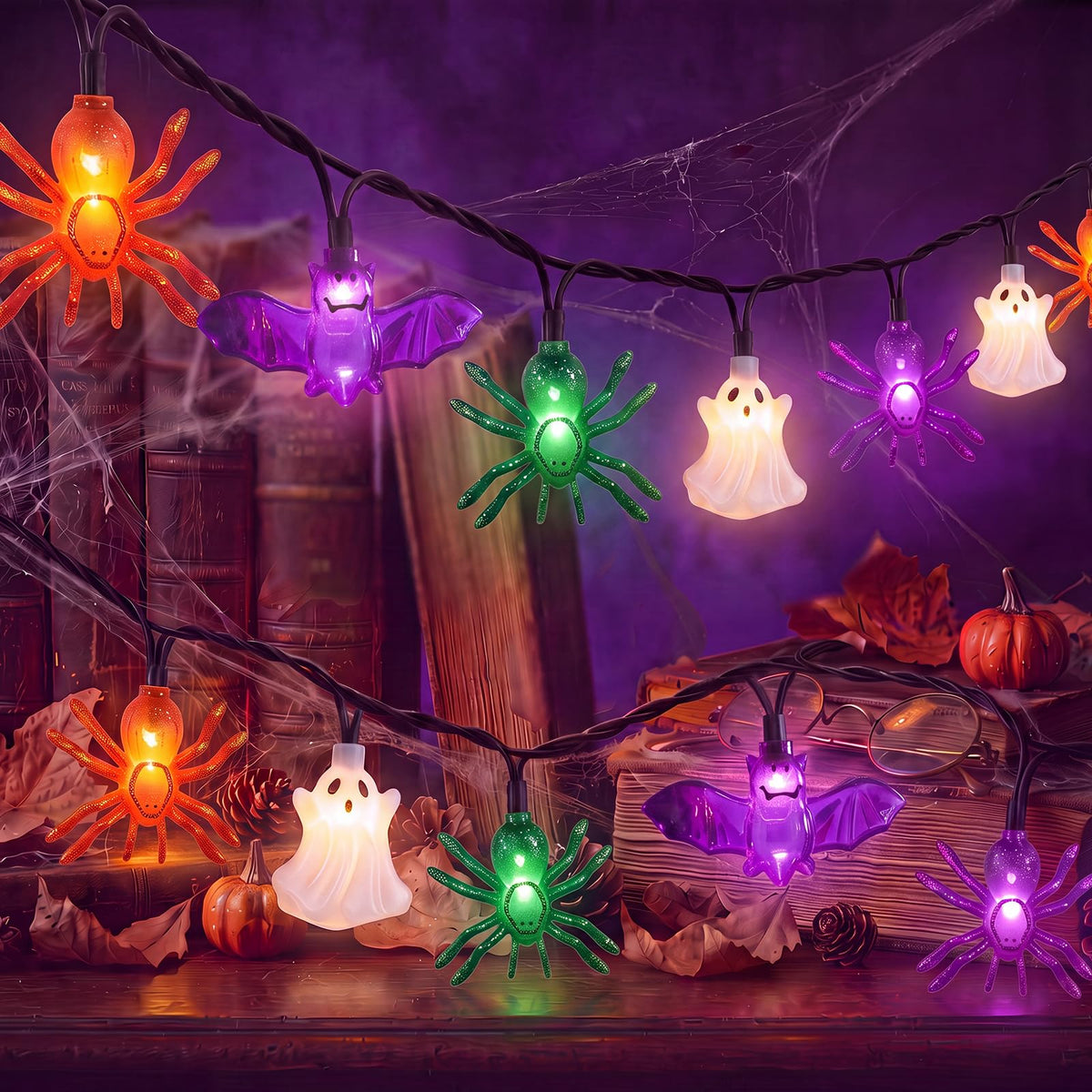 8.5 FT Fall String Lights with 10 LED 3D Acorn Plug in Autumn Décor Lights