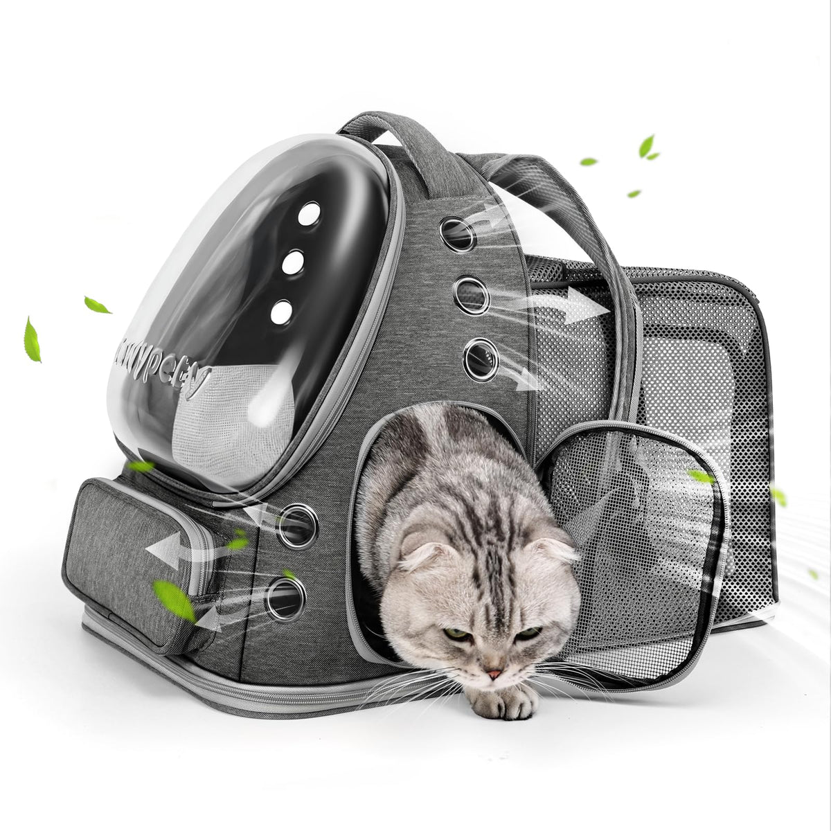 Cawypety Cat Backpack Carrier Large Space Bubble Backpack up to 12lbs Pink