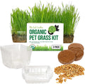 The Cat Ladies Cat Grass for Indoor Cats - Growing Kit - Organic Cat Grass Seeds, Soil and BPA Free Containers (Non GMO) - Locally Sourced Seeds! (3 Pack)