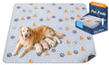 WanpeeGoo Washable Pee Pads for Dogs, Waterproof, 18 x 24 in, 4 Pack, Gray | Super Absorbent, Waterproof and Non-Slip; Washable, Reusable Dog Pads for Crates, Playpens, Floors, Furniture and Travel
