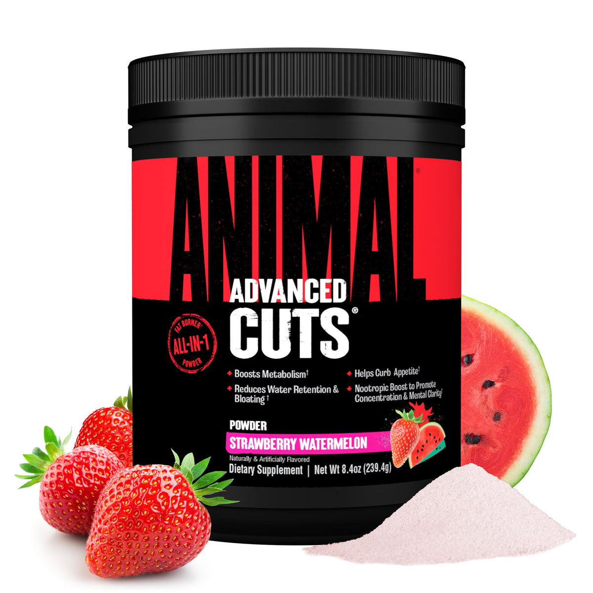 Animal Cuts All-in-1 Thermogenic Fat Burner - 25-Ingredient Cutting Stack with Removable Stim Pill, for Men & Women Athletes - Boosts Metabolism, Curbs Appetite, Sharpens Focus, 42 Pill Packs