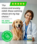 BARK&SPARK Advanced Calming Chews for Dogs - Hemp Chew + Melatonin - Anxiety Relief - Sleep Aid - Relaxing Treats - Stress Relief During Fireworks, Storms, Thunder, Barking