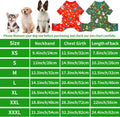 2PCS/Pack Christmas Dog Pajamas XXXL for Large Dogs Pjs Pet Jammies Boy Girl Male Female Red Green Onesies Snowman Christmas Tree Xmas Stocking Breathable Stretchy XXXL