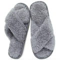 Evshine Memory Foam Fuzzy House Slippers for Women