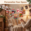 16Pcs Gingerbread Cat Christmas Ornaments