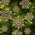 kockuu Christmas Decorations Snowflake Ornament White for Tree Decor Craft