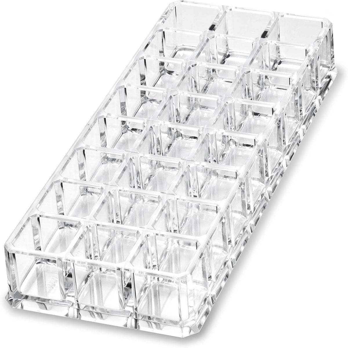 byAlegory Premium Beauty Organization Acrylic Lipstick Organizer & Beauty Container 24 Space Storage (Clear)