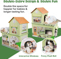 Cardboard Cat Houses for Indoor Cats Kitten Scratcher Houses Cafe Themed