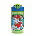 Zak Designs Sanrio Hello Kitty Sage 16oz Leak-Proof Straw Kids Water Bottle | BPA Free, Durable Plastic, Cupholder Friendly, Dishwasher Safe, Easy to Clean, Lid Lock, Handle, For School, Home, Travel