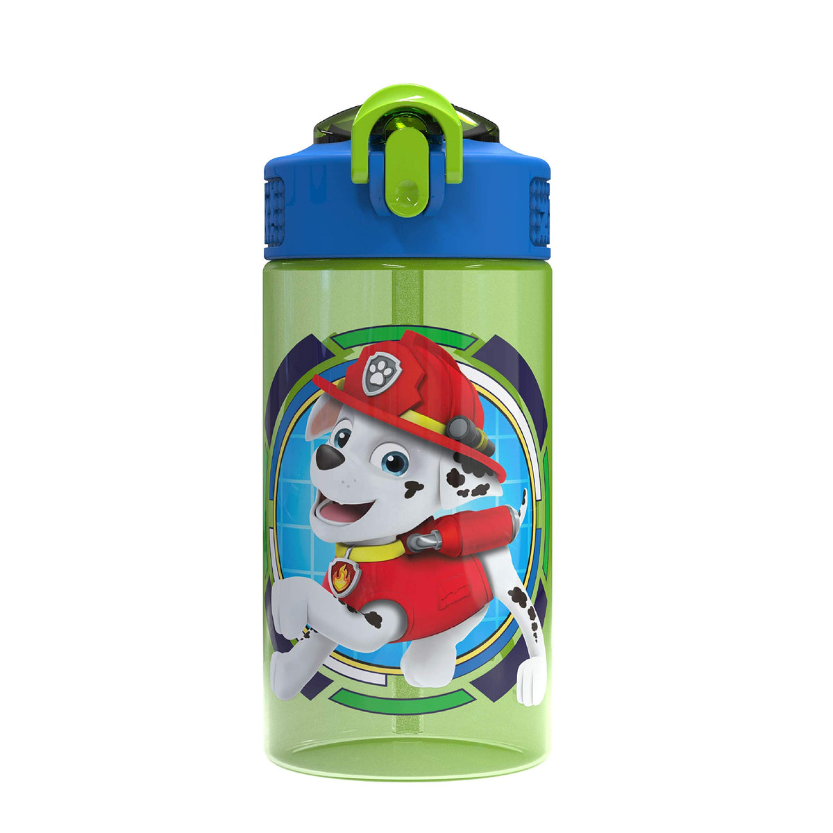 Zak Designs Sanrio Hello Kitty Sage 16oz Leak-Proof Straw Kids Water Bottle | BPA Free, Durable Plastic, Cupholder Friendly, Dishwasher Safe, Easy to Clean, Lid Lock, Handle, For School, Home, Travel